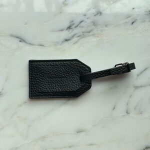 Mackage Black Leather Luggage Tag NWOT